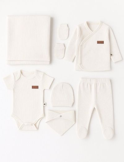 Set body Cho Kids pentru bebeluși 0-3 luni, 7 piese A44