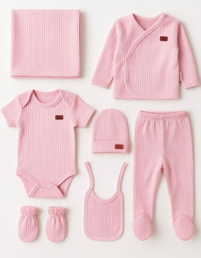 Set body Cho Kids pentru bebeluși 0-3 luni, 7 piese A44