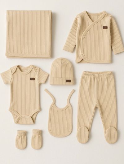 Set body Cho Kids pentru bebeluși 0-3 luni, 7 piese A44