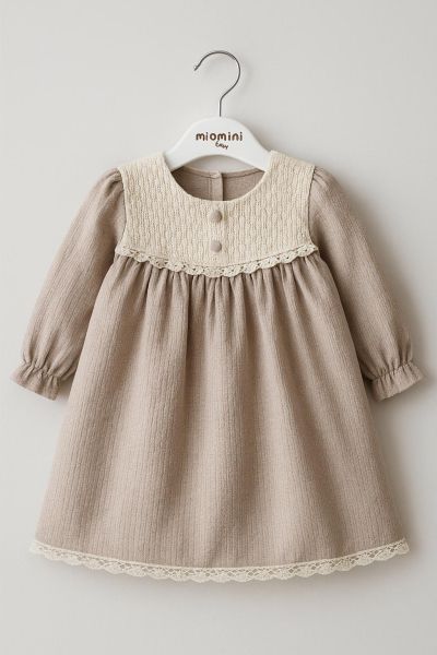 ROCHIE MYMIO DIN DANTELĂ PENTRU FETIȚE 6/24 LUNI A64