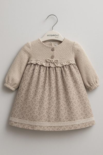 ROCHIE MIOMINI 6/24 LUNI CU IMPRIMARE FLORALĂ ȘI NASTURI A64