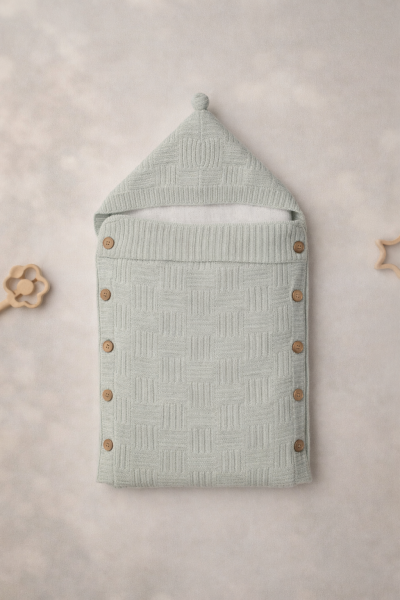 Pătură pentru bebeluși Littleland Baby, tricotată, din material Welsoft A29