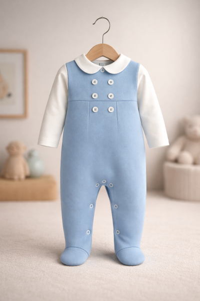 SALOPĂ BYMURAT 0-3-6-9 LUNI CU DETALIU GULER ÎN FAȚĂ A22