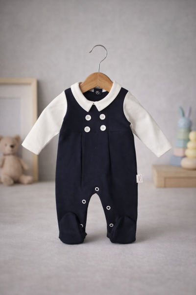 SALOPĂ BYMURAT 0-3-6-9 LUNI CU DETALIU GULER ÎN FAȚĂ A22