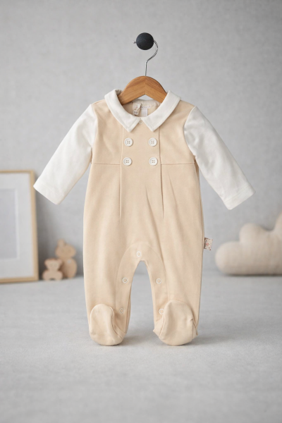 SALOPĂ BYMURAT 0-3-6-9 LUNI CU DETALIU GULER ÎN FAȚĂ A22