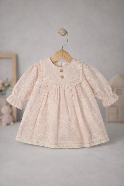 ROCHIE BYMURAT CU GULER PĂTRAT PENTRU BEBELUȘI 3-6-9-12-18-24 LUNI A35