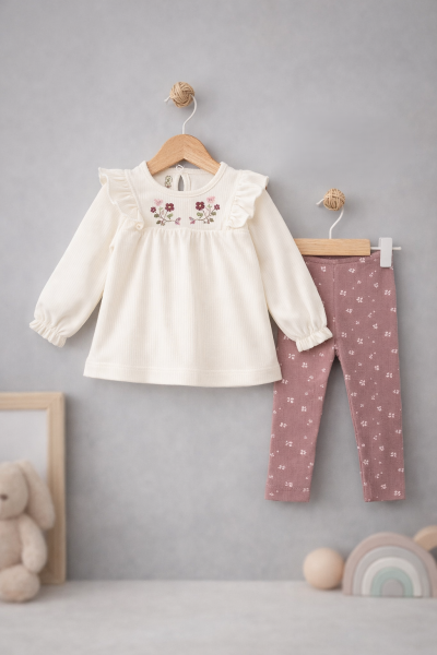 SET DECO CU MODELE FLORALE 9-12-18-24-36 LUNI A30