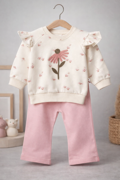 SET 2 PIESE PENTRU BEBE ANILÇO 6/24 LUNI CU PALMIER A27
