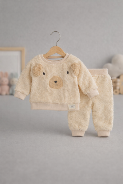 Costum de pluș BYMURAT 6/24 cu față de urs A38