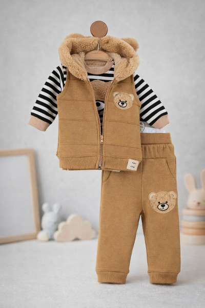 SET 3 PIESE BYMURAT 6/24 LUNI CU URS ȘI VESTĂ A45