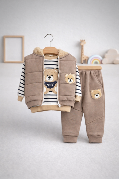 SET 3 PIESE BYMURAT 6/24 LUNI CU URS ȘI VESTĂ A45