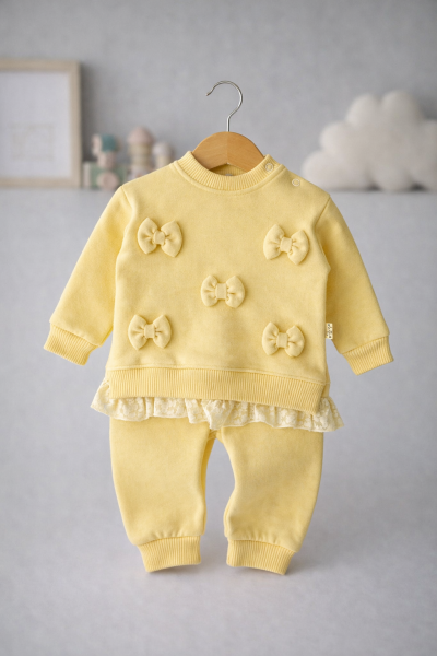 SET DE 2 PIESE BYMURAT CU FUNDE ȘI DANTELĂ PENTRU 6/24 LUNI A26