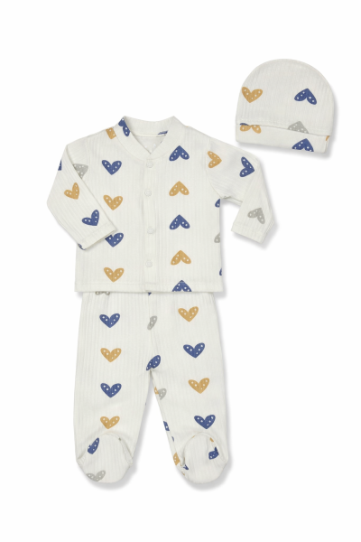 SET 3 PIESE ÖZLEV 0-3 LUNI CU INIMĂ A12