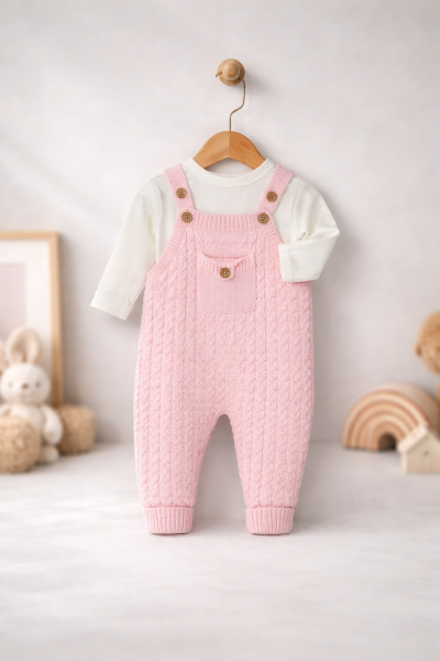 SALOPĂ CU BUZUNARE LITTLELAND BABY 6-9-12 LUNI A22