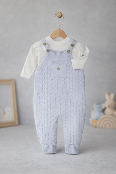 SALOPĂ CU BUZUNARE LITTLELAND BABY 6-9-12 LUNI A22