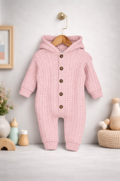 SALOPĂ CU GLUGĂ LITTLELAND BABY 6-9-12 LUNI A22