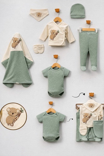 Set de 7 piese pentru nou-născuți Belemir cu design Koala A91