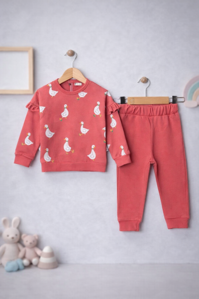 SET MEMOZA BEBELUȘI CU MODEL DE RĂȚĂ 9/24 LUNI A25