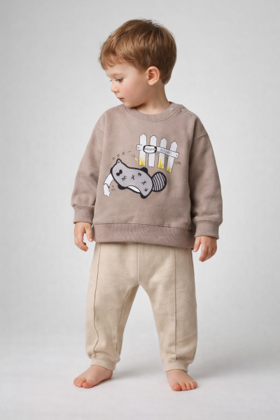 Set de 2 piese cu model ursuleț de dormit ANILÇO BABY 6/24 LUNI A27