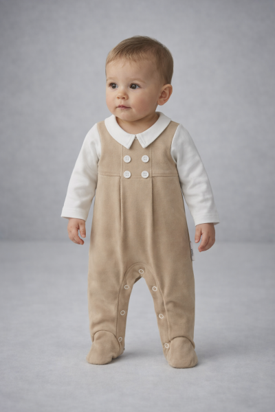 SALOPĂ BYMURAT 0-3-6-9 LUNI CU DETALIU GULER ÎN FAȚĂ A22