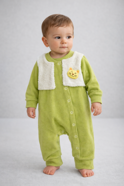 Salopetă FEKRA cu ursuleți din Welsoft pentru copii 0-3-6-9-12 luni A19