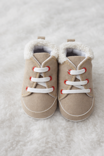 0-3-6-9-12 LUNI ÎNCĂLȚĂMINTE DIN PIELE ÎNTOARSĂ CU CĂPTUȘEALĂ DE PLUȘ A19