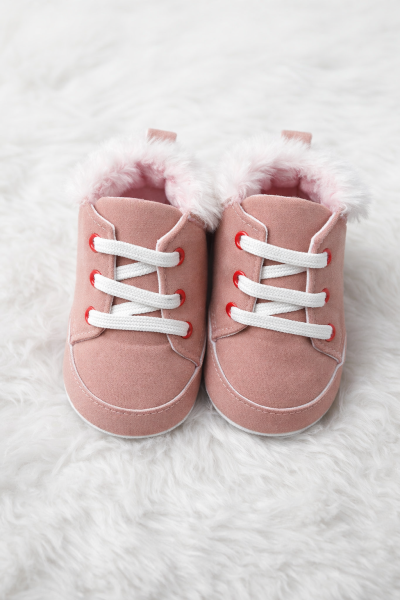 0-3-6-9-12 LUNI ÎNCĂLȚĂMINTE DIN PIELE ÎNTOARSĂ CU CĂPTUȘEALĂ DE PLUȘ A19