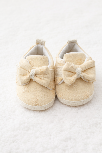 Pantofi cu panglică de muselină pentru 3-6-9-12 luni A19