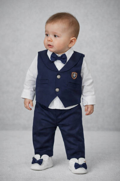 SET BOTEZ BABYLIA TUXEDO 0-3 LUNI A44