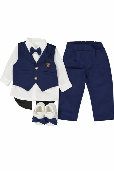SET BOTEZ BABYLIA TUXEDO 0-3 LUNI A44