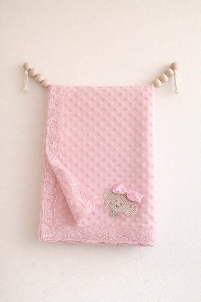 Pătură pentru bebeluși cu ornament BERCO 100x85 cm A30