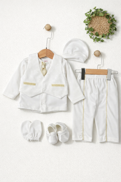 Babylia Set elegant pentru băieți nou-născuți (0–3 luni) A29