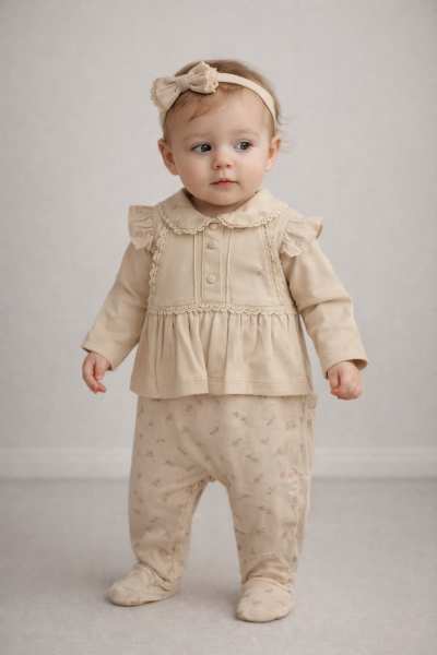 SALOPĂ BABY AURA 3/9 LUNI, PACHET DE 2, ARGINTIE A41