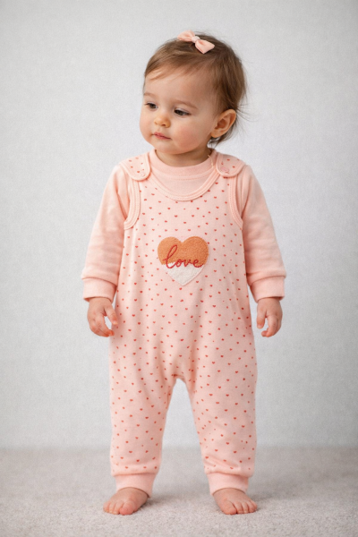 SET DE SCURTĂ CU ȘI MUȘCHI BABYCAN 6/12 LUNI ÎN FORMĂ DE INIMĂ A25