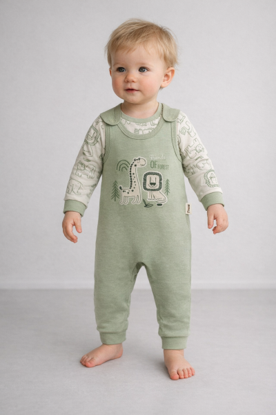 Salopă Babycan 6/12 luni cu girafe și lei A25