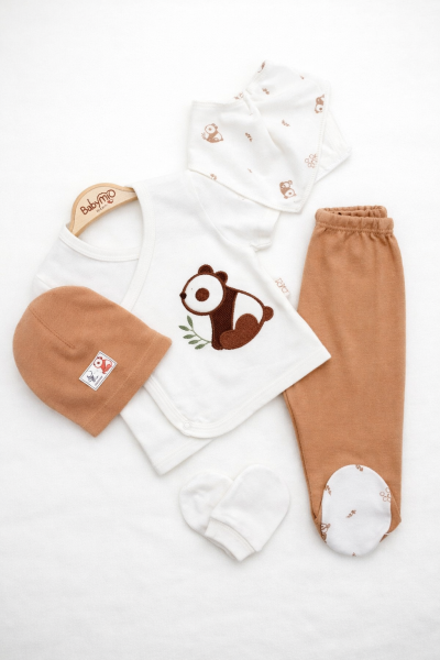 SET DE 5 PIESE ZIBIN PANDA PENTRU BEBELUȘI 0/3 LUNI A25