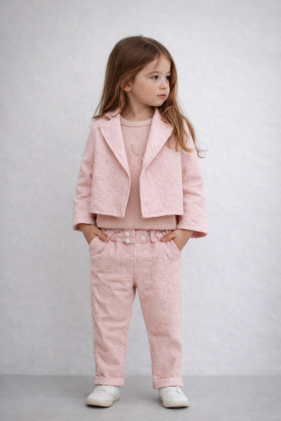 SET 3 PIESE CU JACHETĂ CU MODELE ÎN RELIEF HIPPIL 2/4 ANI A82