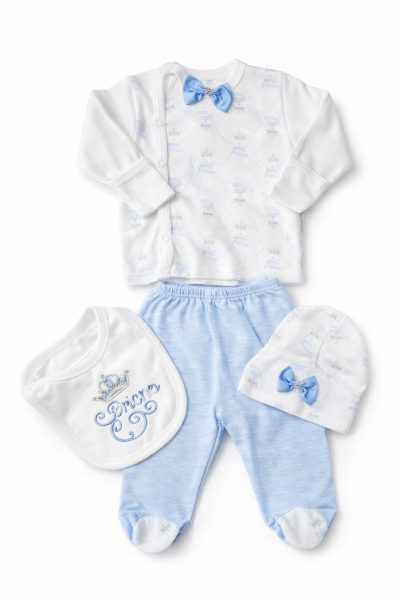 SET NOU-NĂSCUT BABYIM 0-3 LUNI CU TEMĂ PRINȚ A25