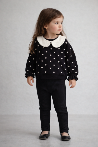 SET DE COLANȚI CU IMPRIMEU CU INIMĂ, CİCİBEN KIDS 9-24 LUNI A33