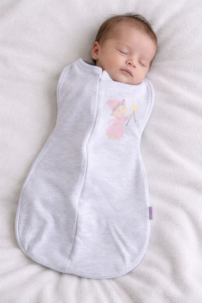 BEBEKEVİ – Sac de înfășat pentru bebeluși, cu fermoar, 0–6 luni A16