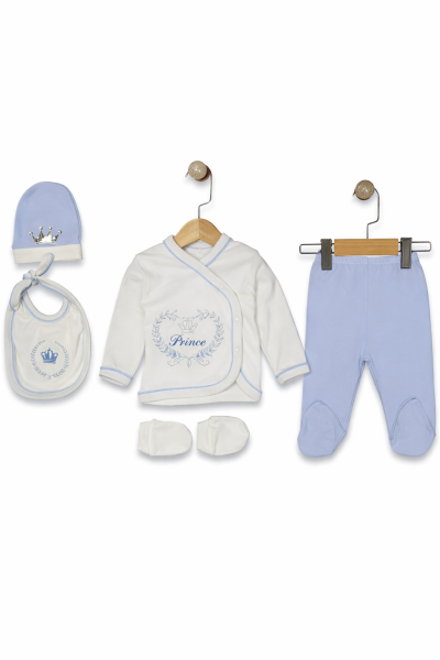 SET PAPION CU NASTURI SERDE BABY 0-3 LUNI A21