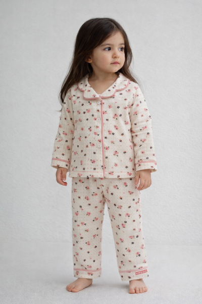 SET DE PIJAMA BYMURAT 9/24 LUNI CU IMPRIMARE TINY DAISY A25