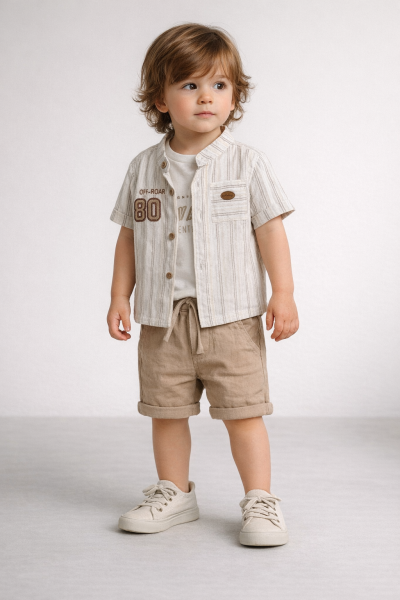 Concept Set 3 Piese pentru Bebeluși 6–18 Luni, cu Broderie „80” A62