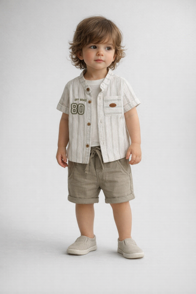 Concept Set 3 Piese pentru Bebeluși 6–18 Luni, cu Broderie „80” A62