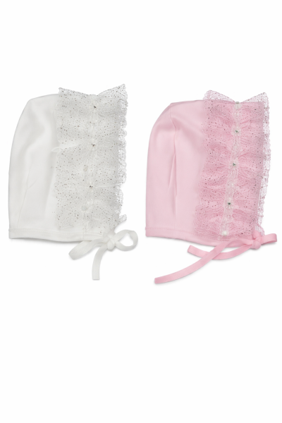 Phaselis Căciuliță pentru Bebeluși 0–6 Luni, cu Dantelă A6