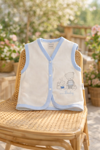 Elbebek Vestă pentru Bebeluși 6–12 Luni, cu Iepuraș și Ursuleț A11