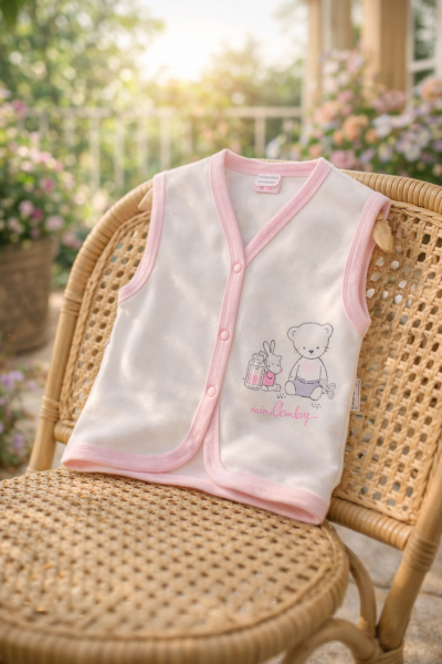 Elbebek Vestă pentru Bebeluși 6–12 Luni, cu Iepuraș și Ursuleț A11