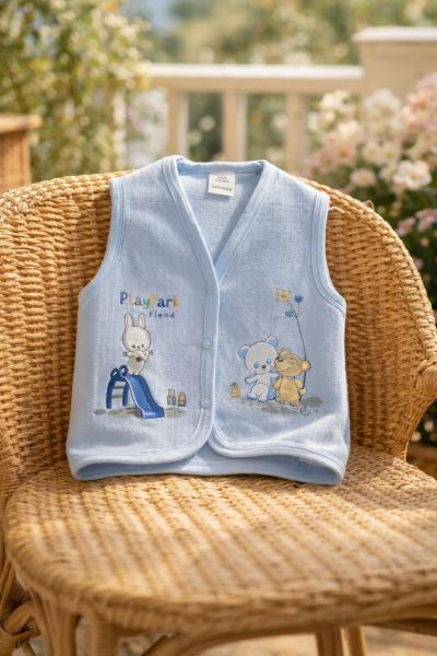 Elbebek Vestă pentru Bebeluși 6–12 Luni, cu Model Playpark A12