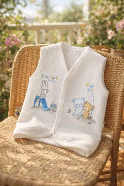 Elbebek Vestă pentru Bebeluși 6–12 Luni, cu Model Playpark A12