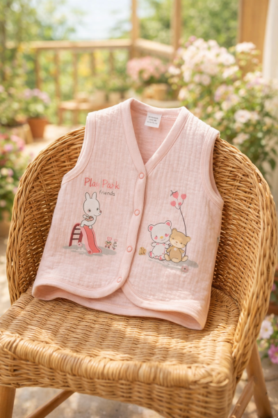 Elbebek Vestă pentru Bebeluși 6–12 Luni, cu Model Playpark A12